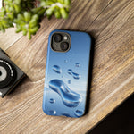Floating Chrome Water Droplets Phone Case Tough Cover