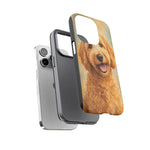 Goldendoodle Fluffy Curls Portrait Art Tough Phone Case