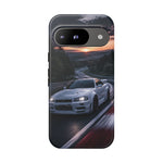 Skyline GT-R R34 White Nurburgring Speed Art Tough Phone Case