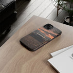 MK4 Supra Phone Case, Black JDM Sports Car Mountain Dusk Cover