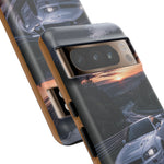 Skyline GT-R R34 White Nurburgring Speed Art Tough Phone Case