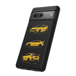 Yellow Type R Sports Car Phone Case Tough JDM Hot Hatch Multi View Print