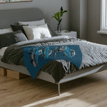 1967 Fairlane Car Illustration Blanket | Vintage Auto Velveteen Throw