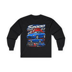 2008 S2000 Racing Graphic Long Sleeve Tee | Blue JDM Sports Car