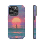 Vaporwave Ocean Sunset Tough Phone Case Cover Gift Art