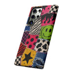Colorful Patchwork Punk Tough Phone Case