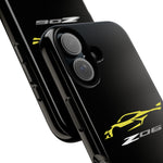 Yellow C8 Z06 Phone Case for Chevy Fans, Tough Protective Cover