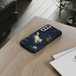 Turkish Van Swimming Cat Tough Case | Whimsical Night Pond, Lily Pads, Ducks