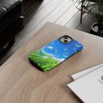 Bubbles Over Grass phone case | Tough Cover