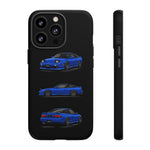 Blue 180SX JDM Sports Car Phone Case Tough Multi View