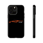 Orange C8 Phone Case for Chevy Fans, Tough Protective Cover