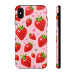 Strawberry Pattern Phone Case | Tough Cover