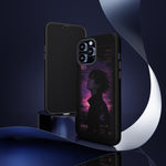 Melancholy Data Poster Phone Case, Glitch Anime Sky Tough Cover