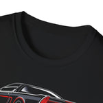 NSX Dual View Neon Style Sports Car Graphic T-Shirt Retro Performance Tee