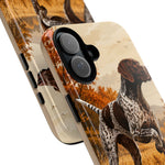 German Shorthaired Pointer Pointing Art Tough Phone Case