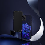 Neon Blue Tiger phone case | tough protective cover