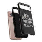White S2000 Roadster Collage JDM Tough Phone Case Cover Gift