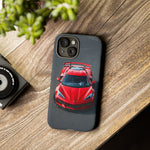 Red C8 Z06 Track Wing Tough Phone Case Cover Gift Art
