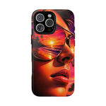 Sunset Reflection Sunglasses Retrowave 80s phone case