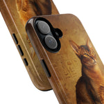 Abyssinian Warm Ticked Portrait Art Tough Phone Case