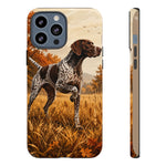 German Shorthaired Pointer Pointing Art Tough Phone Case