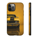 Classic Camaro SS Phone Case, Yellow 69 Muscle Car Cover, Gift for Guys