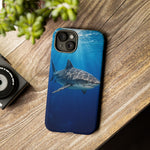 Tiger Shark Phone Case, Dappled Blue Water Tough Cover