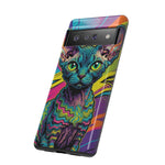 Devon Rex Cat Elf Pixie Pop Art Tough Phone Case