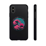 Great Dream Wave Circular Badge Vaporwave Phone Case – Japanese Aesthetic