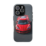 Red C8 Z06 Track Wing Tough Phone Case Cover Gift Art