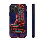 Neon Cowboy Boot phone case | High Noon Saloon design