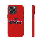 Red Classic Corvette C1 Illustration phone case | Retro Car Tough Case
