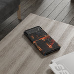 Challenger RT Phone Case, Rainy City Night Muscle Car Tough Cover