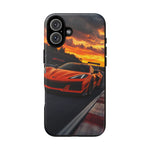 Orange C8 Z06 Flat Plane V8 Speed Art Tough Phone Case