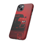 Red Mustang Art Phone Case, GT500 American Muscle Car Tough Cover