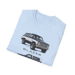 1984 Chevy Blazer Illustration T-Shirt | Vintage SUV Trio Tee