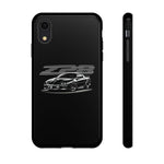 Black 4th Gen Camaro Z28 Sports Car Phone Case | Black Muscle Car Illustration