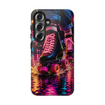 Neon Roller Skates Tough Case | Retro 80s Skate Night Phone Cover