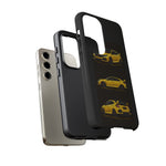 Yellow Type R Sports Car Phone Case Tough JDM Hot Hatch Multi View Print