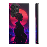 Neon Geisha Silhouette Phone Case | Tough Cover