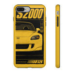 S2000 Spa Yellow Retro 90s JDM Car Tough Phone Case