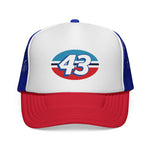 #43 Retro Racing Trucker Cap Hat | Classic Stock Car Style Mesh Snapback