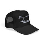 Barracuda Muscle Car Emblem Trucker Hat Cuda Logo Foam Mesh Snapback Graphic Cap