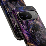French Bulldog Galaxy Marble Art Tough Phone Case