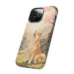 Akita under Cherry Blossoms Dog Breed Phone Case