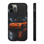 Orange C6 Neon Car Meet Tough Phone Case