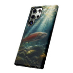 Salmon River Fishing Phone Case, Sunlit Current Cover