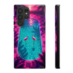 Neon Flamingo Pool Vaporwave Art Tough Phone Case