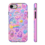 Retro Sticker Collage Y2K Art Tough Phone Case