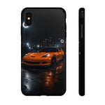 Orange C6 Neon Car Meet Tough Phone Case